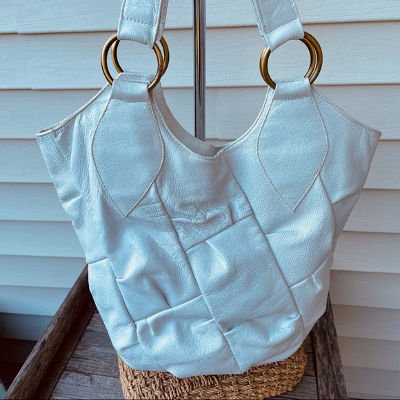 White Leather Bag - Picture 5 of 17
